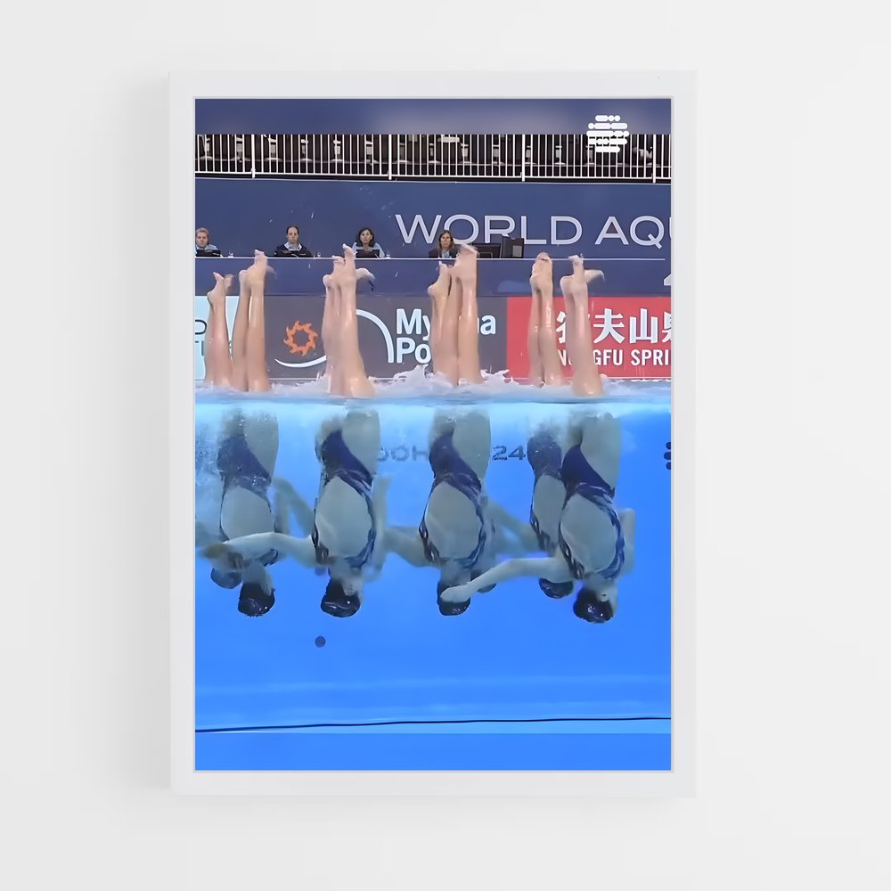 Poster Synchronized diving – affiche Plongeon synchronisé (vue 3)